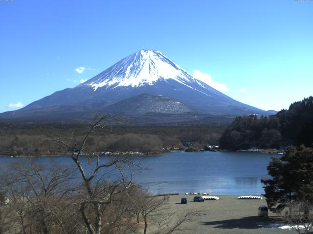 精進湖からの富士山
