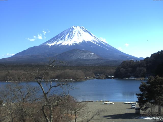 精進湖からの富士山