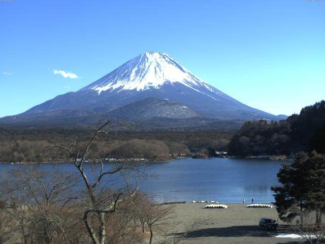 精進湖からの富士山