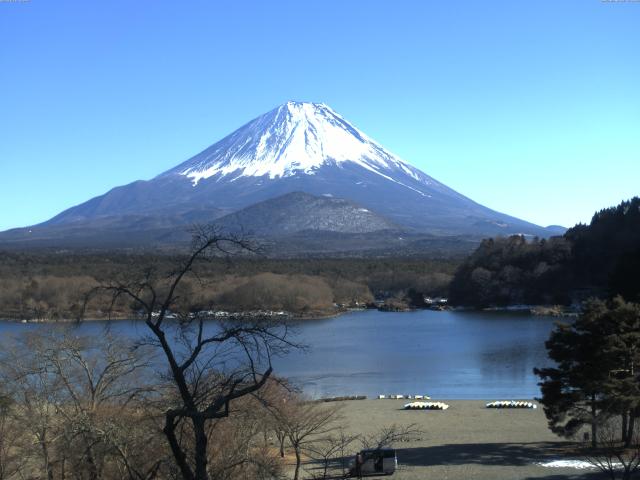 精進湖からの富士山