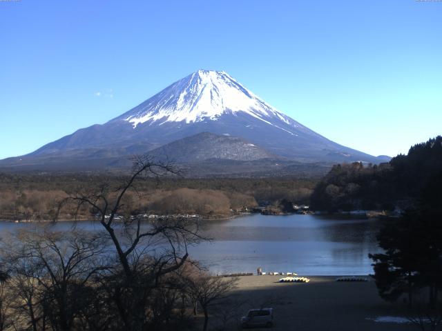 精進湖からの富士山