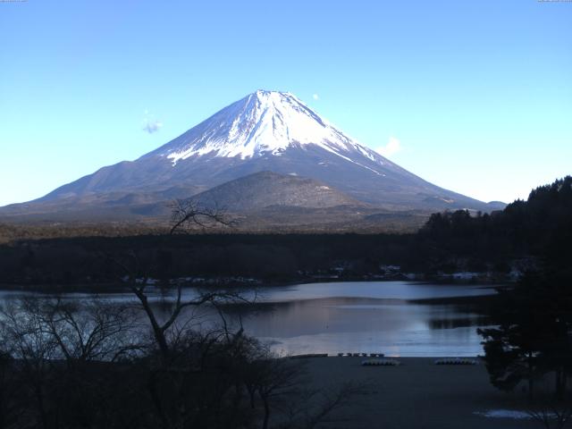 精進湖からの富士山
