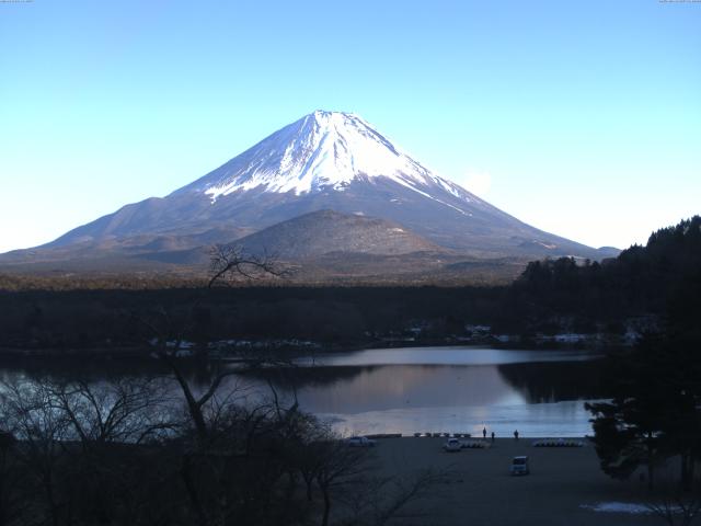 精進湖からの富士山