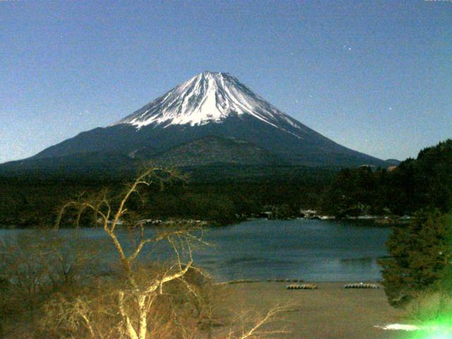 精進湖からの富士山
