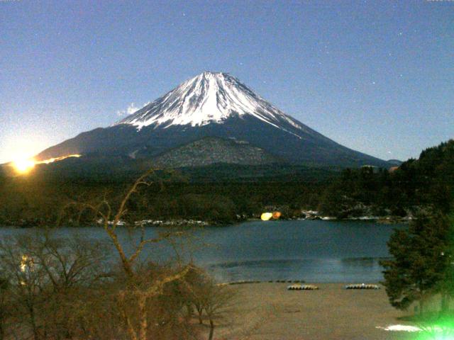 精進湖からの富士山