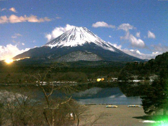 精進湖からの富士山