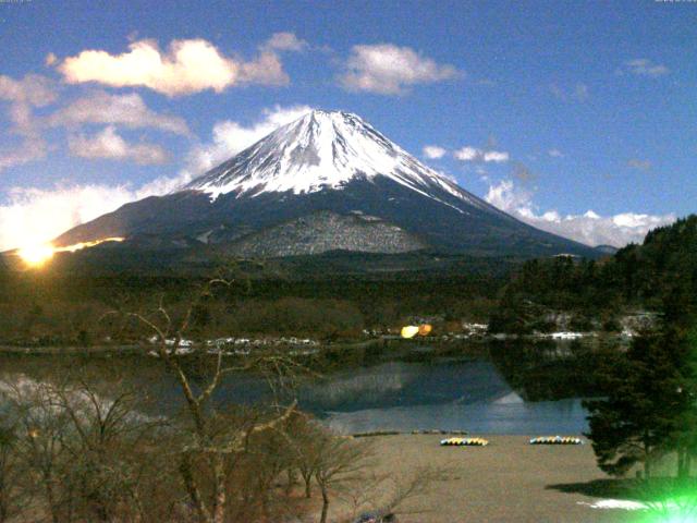 精進湖からの富士山