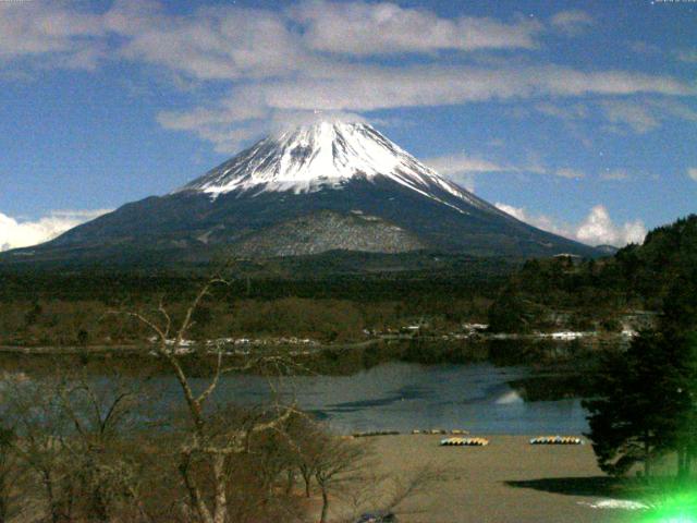 精進湖からの富士山