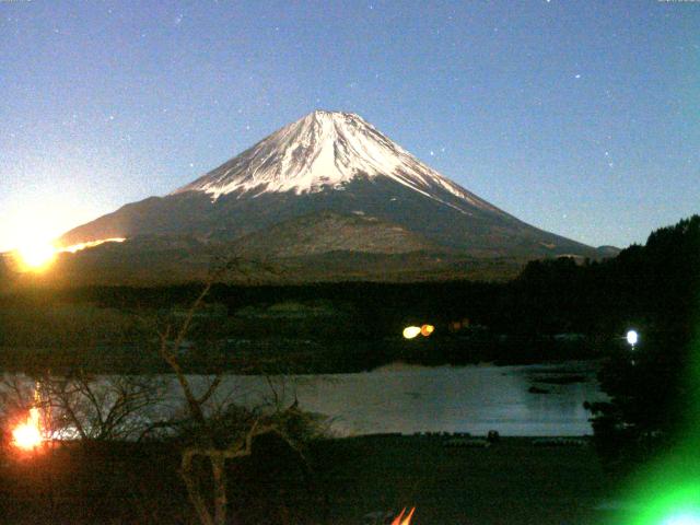精進湖からの富士山