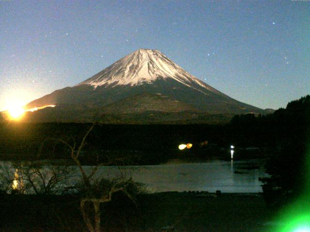 精進湖からの富士山