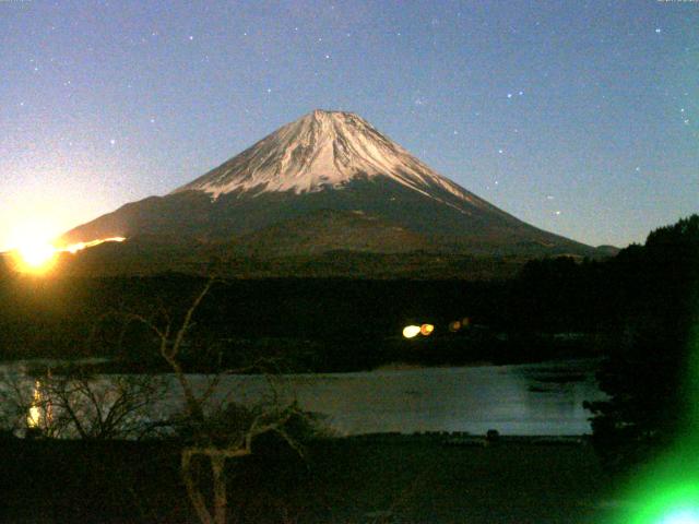 精進湖からの富士山