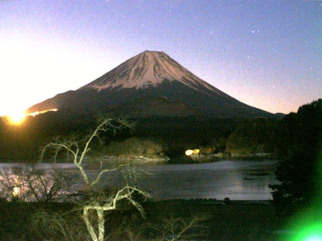 精進湖からの富士山