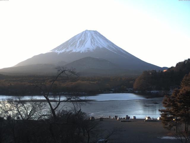 精進湖からの富士山