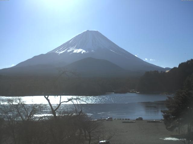 精進湖からの富士山