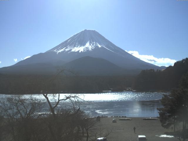 精進湖からの富士山
