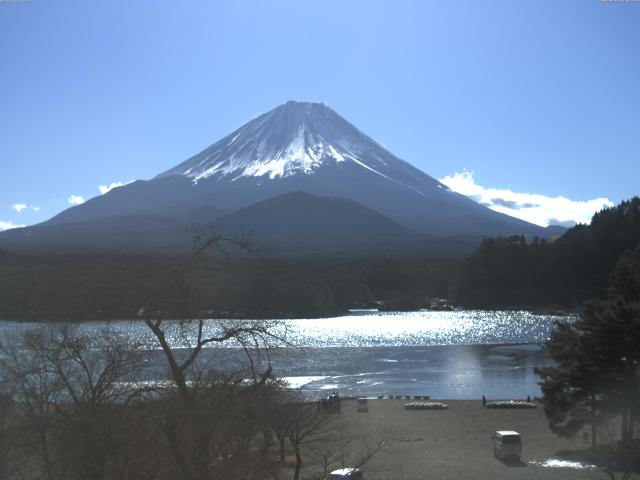 精進湖からの富士山
