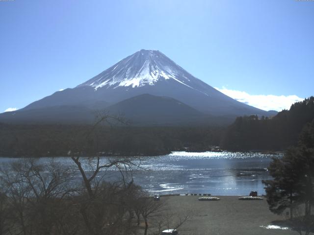 精進湖からの富士山