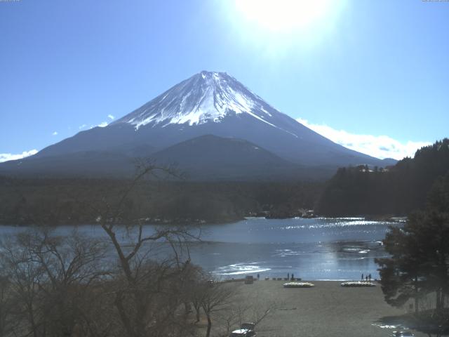 精進湖からの富士山