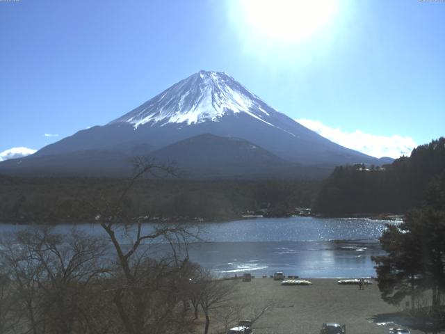 精進湖からの富士山