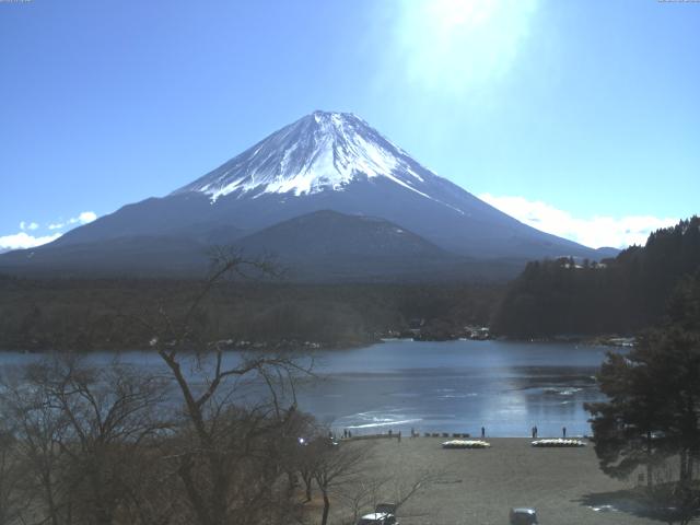 精進湖からの富士山