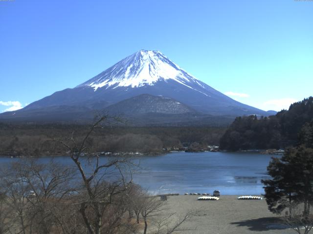 精進湖からの富士山