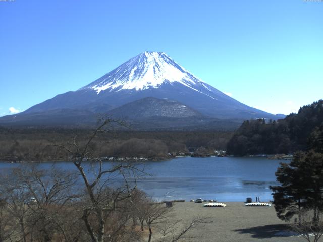 精進湖からの富士山