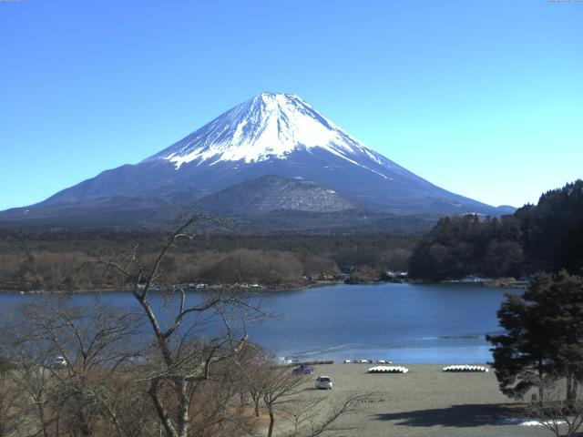 精進湖からの富士山