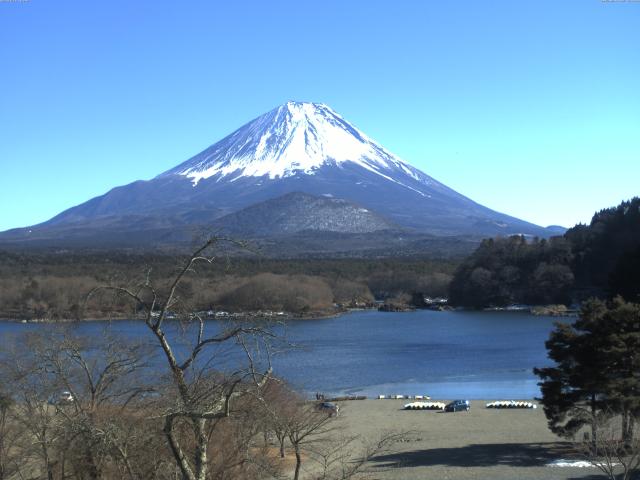 精進湖からの富士山