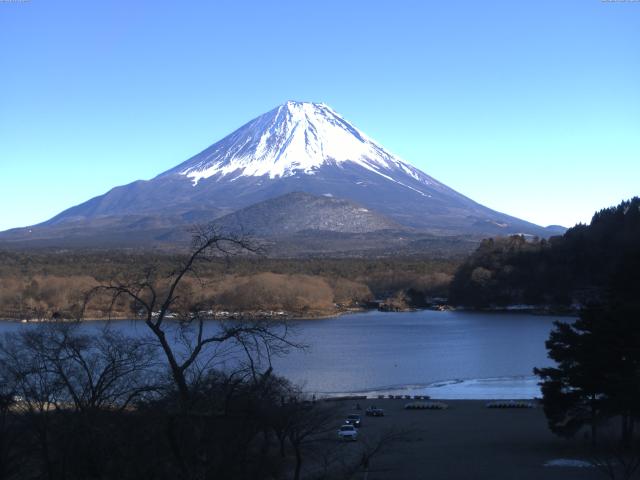 精進湖からの富士山