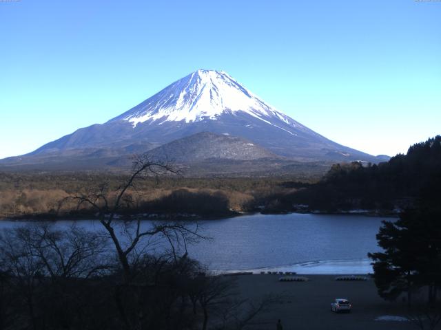 精進湖からの富士山