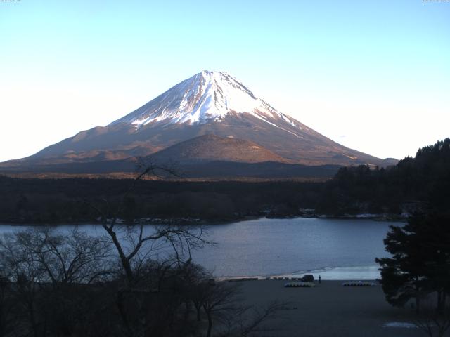 精進湖からの富士山