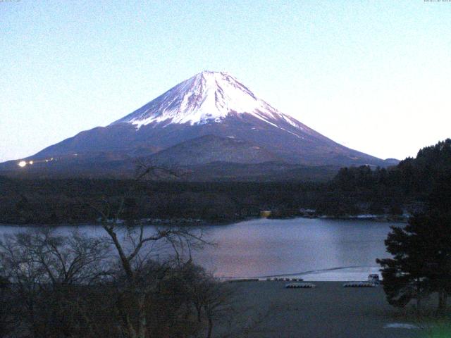 精進湖からの富士山