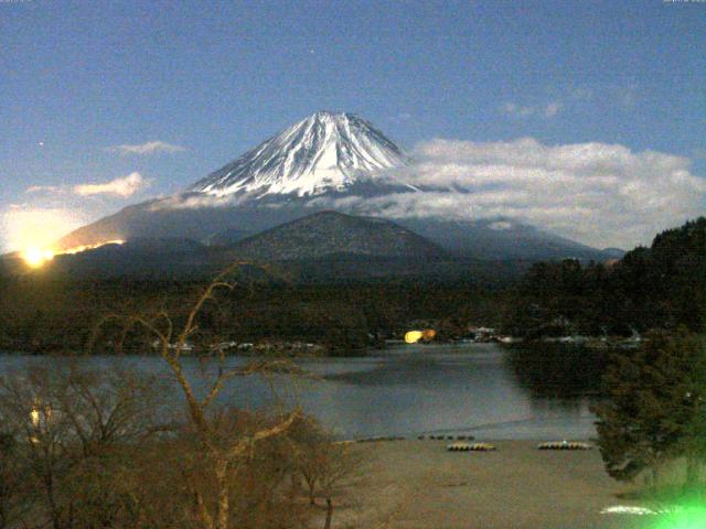 精進湖からの富士山
