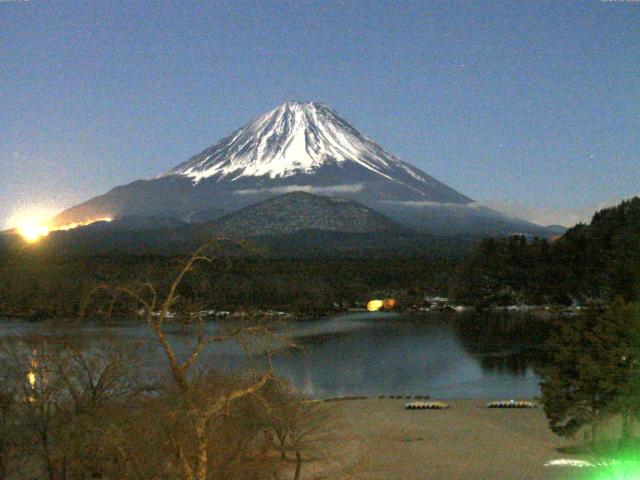 精進湖からの富士山