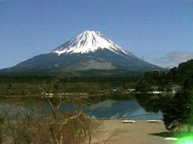 精進湖からの富士山