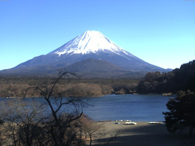 精進湖からの富士山