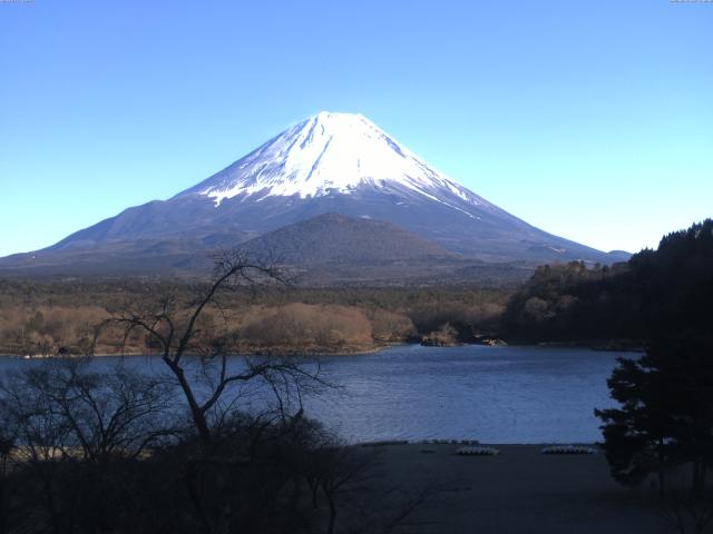 精進湖からの富士山