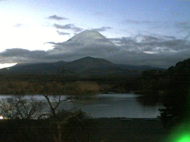 精進湖からの富士山