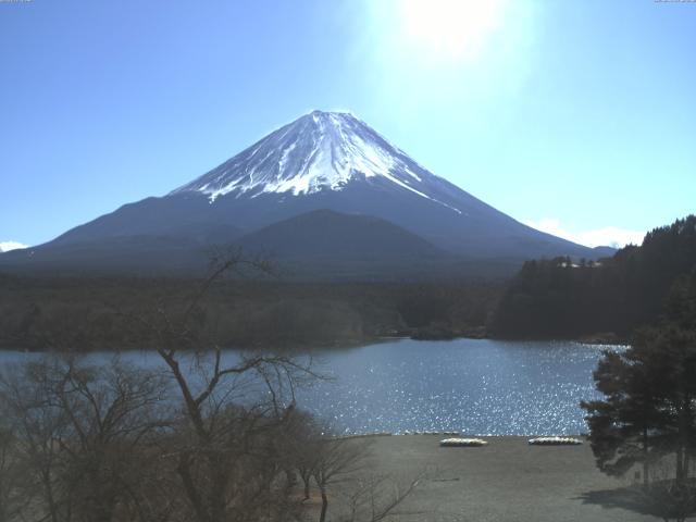 精進湖からの富士山