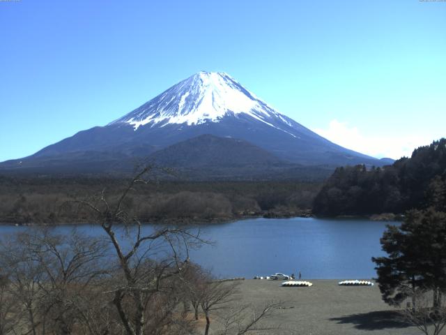 精進湖からの富士山