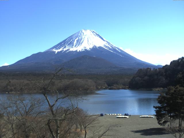 精進湖からの富士山