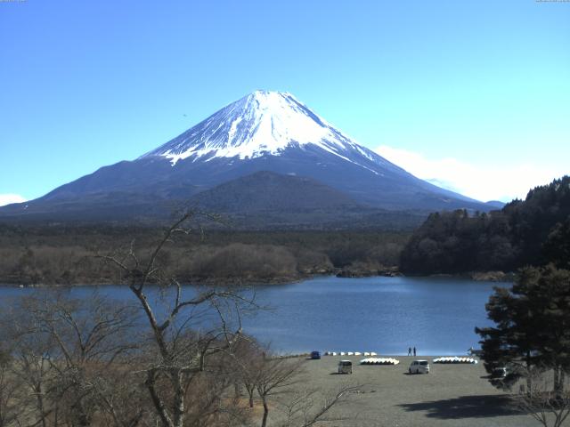 精進湖からの富士山