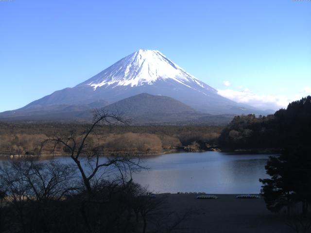 精進湖からの富士山