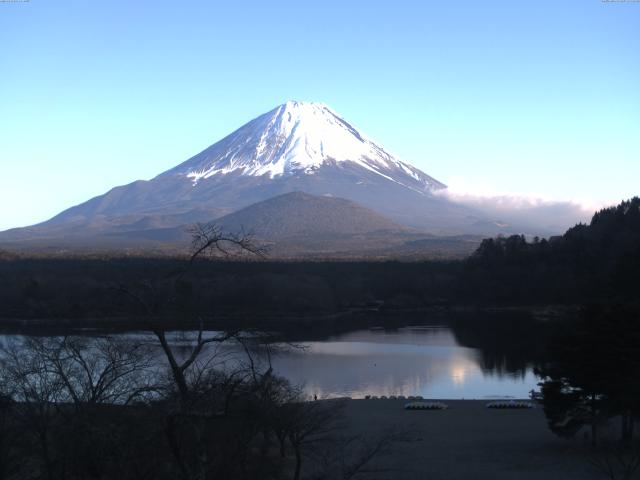 精進湖からの富士山