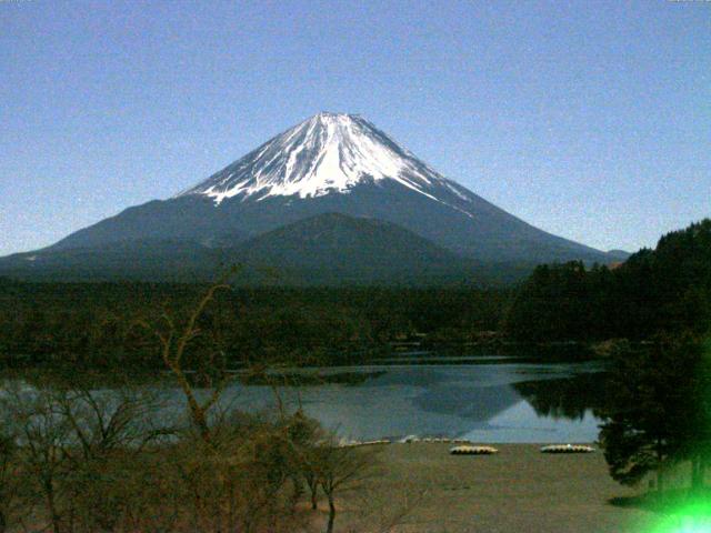 精進湖からの富士山