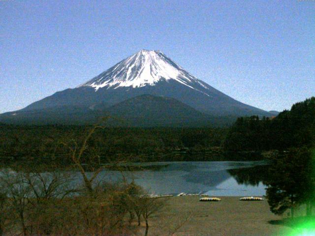 精進湖からの富士山