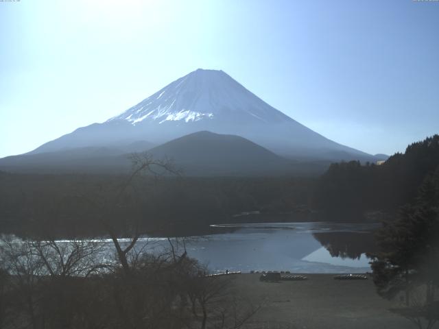 精進湖からの富士山