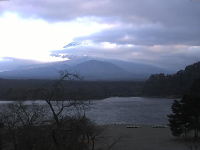 精進湖からの富士山