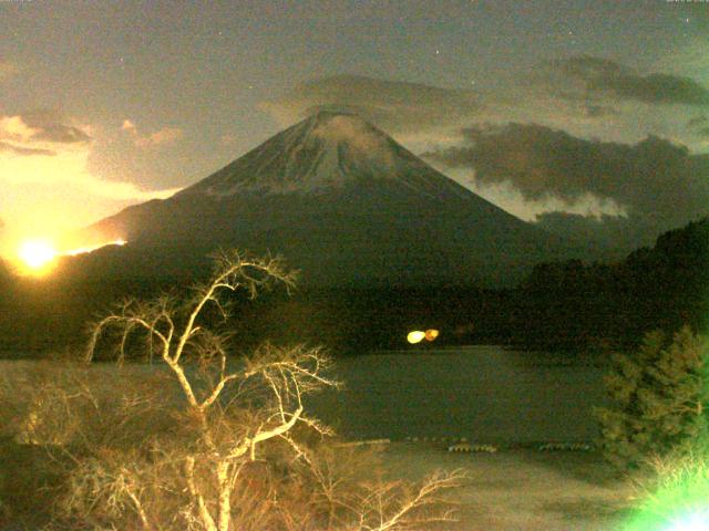 精進湖からの富士山