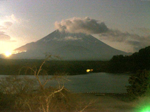 精進湖からの富士山